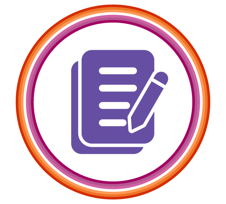 icon of a registration form
