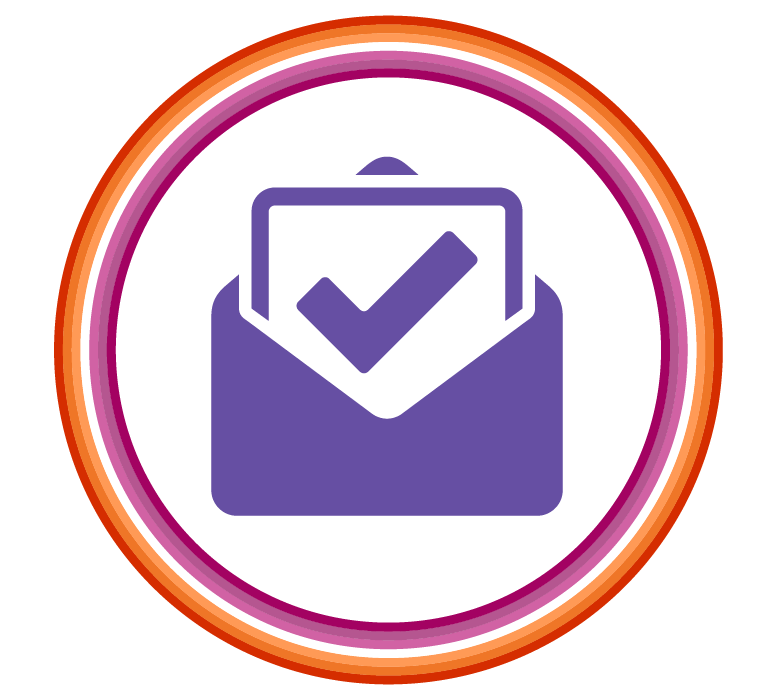 icon of an approved mail